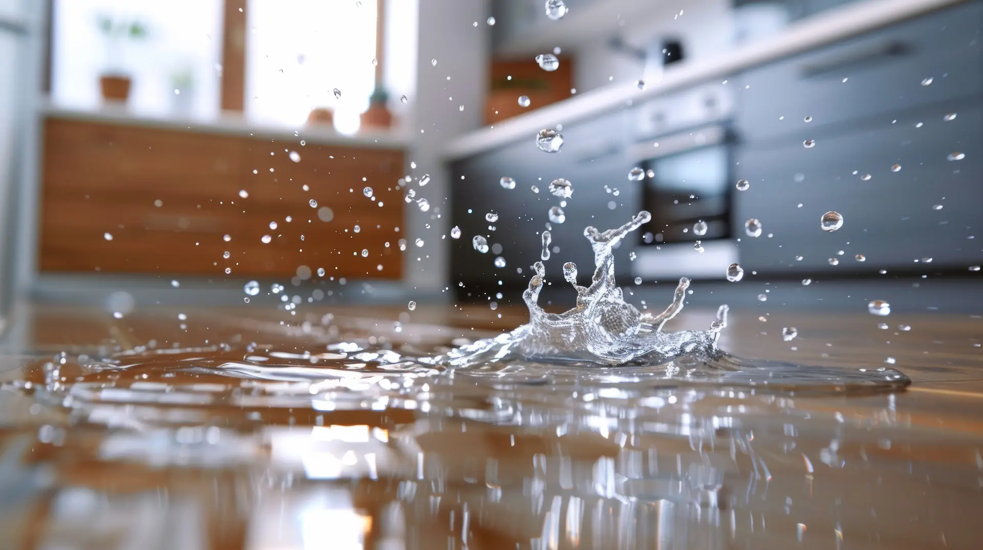 Water damage restoration crew extracting water in a Dallas-Fort Worth home